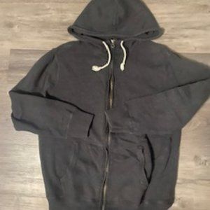 J CREW Dark Grey Zip Hoodie Size M